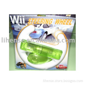 3in1 steering wheel &amp; crystal case for Wii
